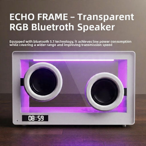 ECHO FRAME – Transparent RGB Bluetooth Speaker
